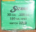 Sierra - .30 180 gr HPBT