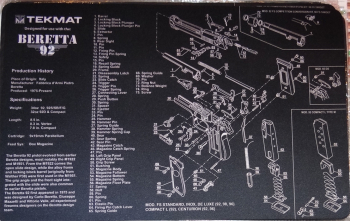 Beretta 92 Auflagematte