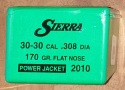 Sierra - .30 170 gr. FN (.30-30)