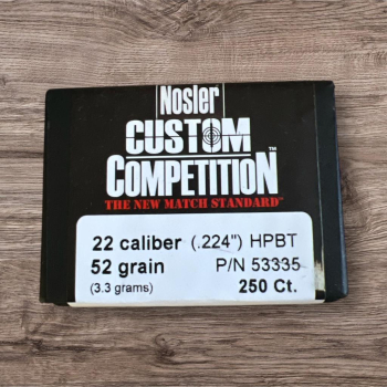 .224 52 gr HPBT Custom Comp.