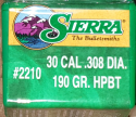Sierra - .30 190 gr HPBT