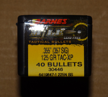 .357 /.355 Sig 125 gr TAC-XP