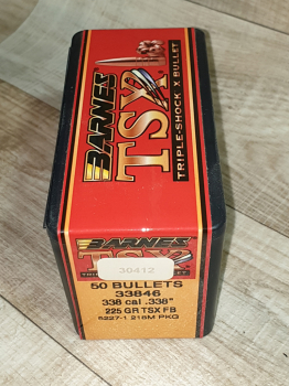 .338 225 gr TSX Flat Base