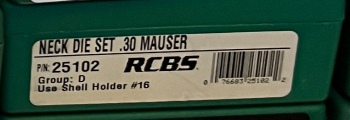 .30 Mauser NECK DIE SET
