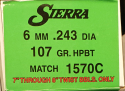 Sierra - .243 107 gr HPBT Match 500er