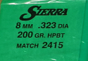 Sierra - .323 200 gr HPBT Matchking