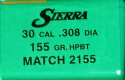 Sierra - .30 155 gr HPBT