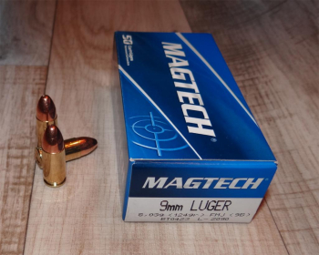 9 mm Luger 124 gr FMJ