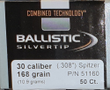 Nosler - .30 168 gr BALLISTIC Silvertip