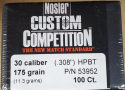 Nosler - .30 175 gr HPBT Comp.