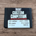 Nosler - .224 52 gr HPBT Custom Comp