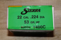 Sierra - .224 53 gr HV HP